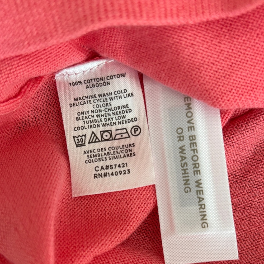 NWOT LOFT Vibrant Coral Women's Cardigan - Picture 4 of 6